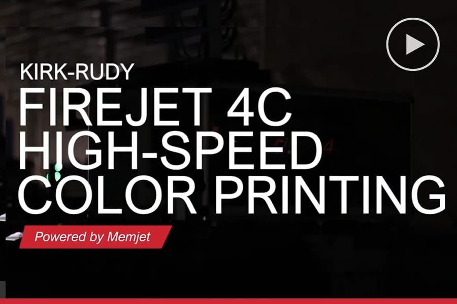 Video: Kirk-Rudy FireJet 4C High-Speed Color Printing