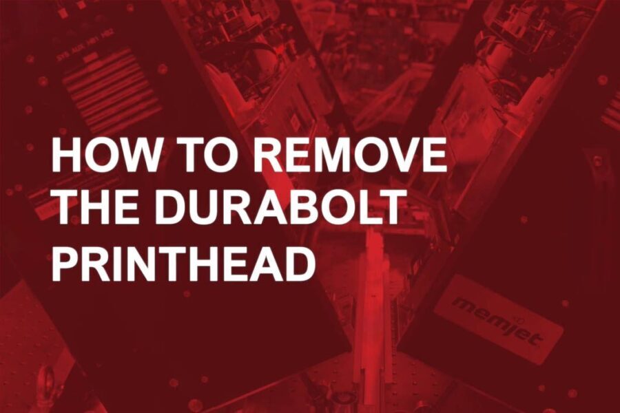 How to Remove the DuraBolt Printhead